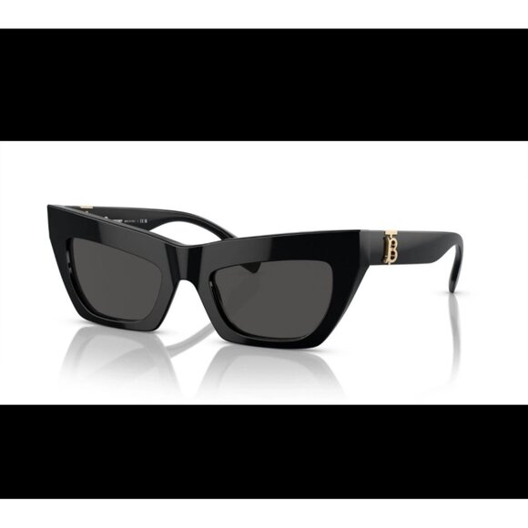 Burberry BE4405 300187 Sunglasses Black Frame Dark Grey Lens 51mm - Picture 2 of 12